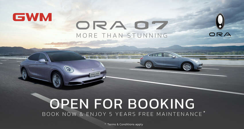 GWM Ora 07 open for booking in Malaysia – up to 640 km from Long Range; 0-100 in 4.3 s from Performance 1735615