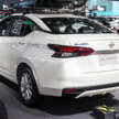 Bangkok 2024: Nissan Almera facelift – B-sedan gets bolder face, blue trim, bodykit with twin central pipes
