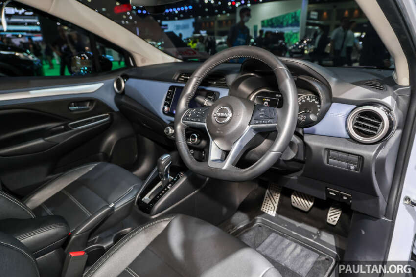 Bangkok 2024: Nissan Almera facelift – B-sedan gets bolder face, blue trim, bodykit with twin central pipes 1744284