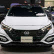 Bangkok 2024: Nissan Almera facelift – B-sedan gets bolder face, blue trim, bodykit with twin central pipes