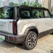 Jaecoo J6 EV – rebranded iCar 03 with 501 km range, solar panels, ADAS tech by DJI, 150 km/h top speed