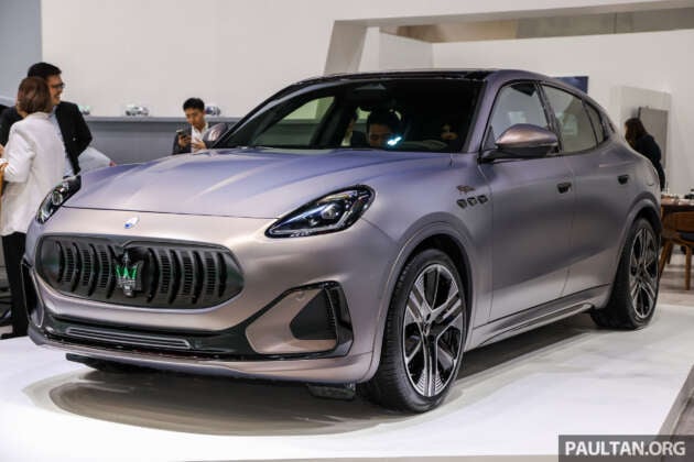 Bangkok 2024: Maserati Grecale Folgore EV – 557 PS/820 Nm, 501 km WLTP; RM1.02 million in Thailand