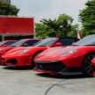 Ferrari Owners Club Malaysia sets record for largest gathering of Ferrari cars in Malaysia with 297 cars