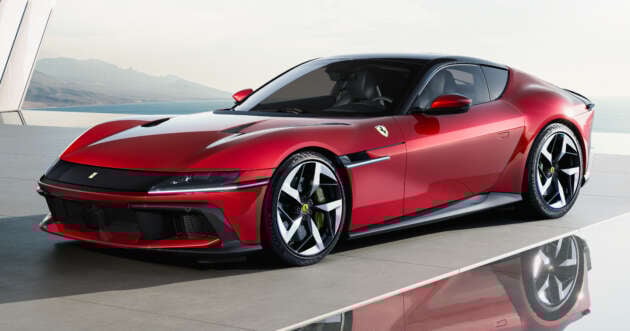 Ferrari 12Cilindri – front-engined flagship with 830 PS 6.5L NA V12, 0-100 km/h 2.95 secs, 9,500 rpm redline!