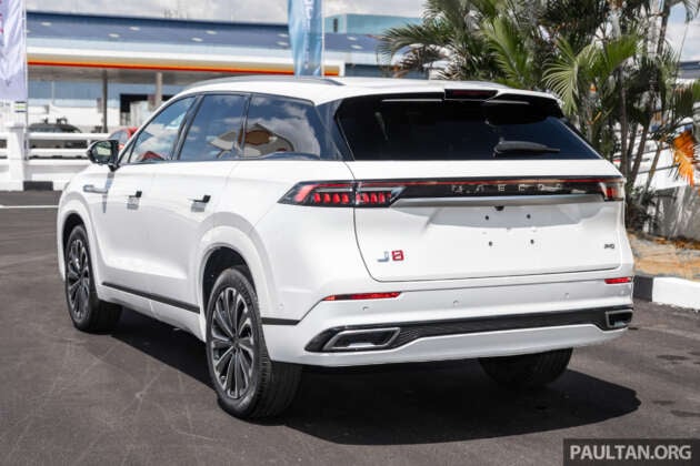 Jaecoo J8 RHD previewed in Malaysia – 6-seater flagship SUV, 249 PS 2.0T, Q4 launch, RM200k est