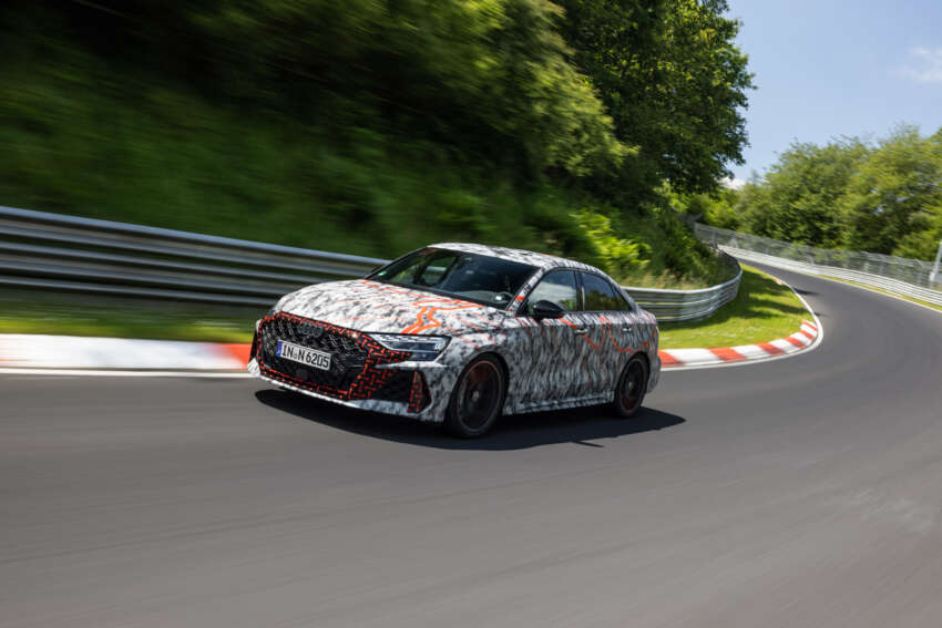 2025 Audi RS3 facelift debuts – sedan/Sportback; 400 PS 2.5T five-cylinder; 7:33.123 min Nürburgring time 1805629