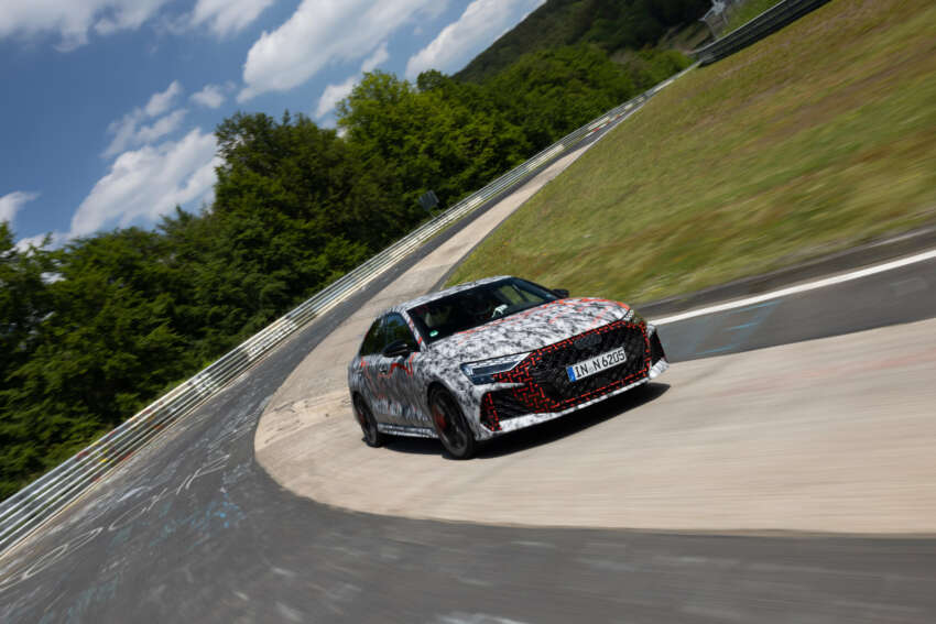 2025 Audi RS3 facelift debuts – sedan/Sportback; 400 PS 2.5T five-cylinder; 7:33.123 min Nürburgring time 1805633