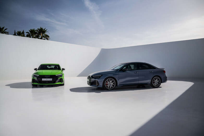2025 Audi RS3 facelift debuts – sedan/Sportback; 400 PS 2.5T five-cylinder; 7:33.123 min Nürburgring time 1805555