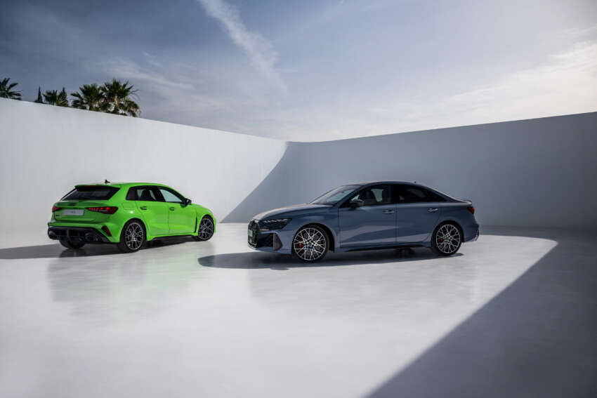 2025 Audi RS3 facelift debuts – sedan/Sportback; 400 PS 2.5T five-cylinder; 7:33.123 min Nürburgring time 1805556
