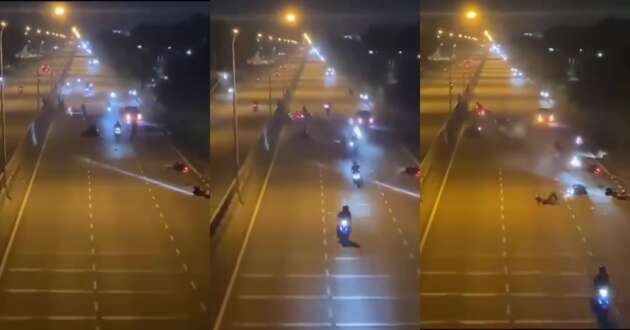Illegal Mat Rempit race in Klang results in accident that leaves two riders aged 16 and 21 years old dead