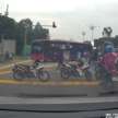 Johor Bahru police uses buses to block <em>mat rempit</em>; 115 bikes seized in joint operation with JPJ, JAS