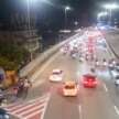Mat Rempits ride against traffic at Puchong highway toll to escape police – time to use buses to block?