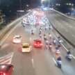 Mat Rempits ride against traffic at Puchong highway toll to escape police – time to use buses to block?