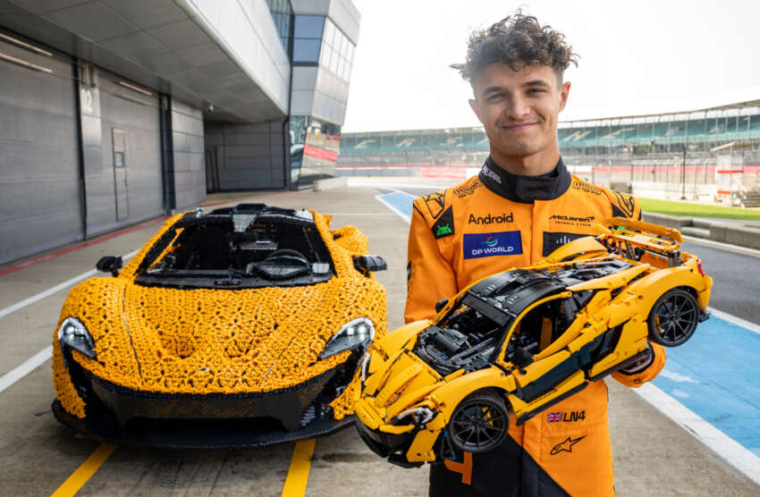 McLaren teams up with Lego to create a fully drivable P1 – watch Lando Norris drive it around Silverstone 1817954