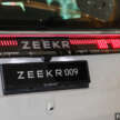 Zeekr 009 on display at Sunway Pinnacle – 612 PS; 6/7 seats; 582 km WLTP EV range; below RM370k est