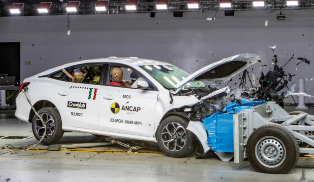 Malaysian-market MG5 not the same as ANCAP zero-star car; CBU Thai with seatbelt pre-tensioner – SAIC