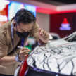 Mitsubishi Xpander art car at KLIMS 2024 – “work in progress” by Nas Suha and Izzati Suza, see it yourself