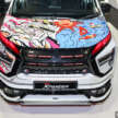 Mitsubishi Xpander art car at KLIMS 2024 – “work in progress” by Nas Suha and Izzati Suza, see it yourself