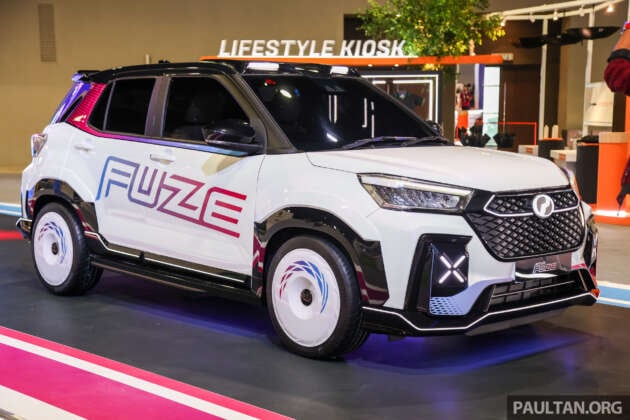 Perodua Ativa Fuze debuts at KLIMS 2024 – futuristic design and lighting on the outside, PS5 on the inside