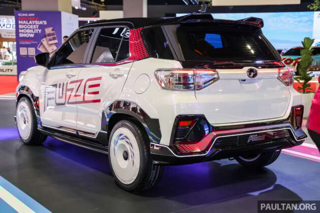 Perodua Ativa Fuze debuts at KLIMS 2024 – futuristic design and lighting on the outside, PS5 on the inside