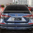 Honda Civic facelift 2025 dilancarkan di Malaysia — spesifikasi lebih lengkap, imej tajam; RM134k-RM168k