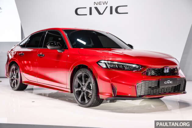 2025 Honda Civic facelift launched in Malaysia – better specs, sharper looks; RM134k-RM168k, 1.5L RS less