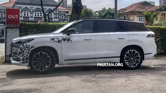 Jaecoo J8 spotted with light camo in Malaysia – three-row flagship SUV with 249 PS 2.0T launching soon?