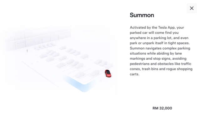Tesla Malaysia lists Actually Smart Summon and Autosteer on city streets features as coming soon