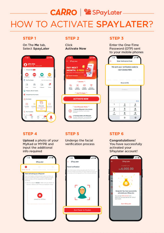 Pay your Carro Certified downpayment with SPayLater, get RM200 off – instalment up to 12 months!