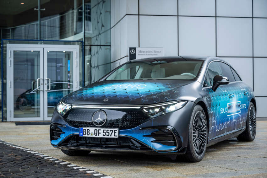 Mercedes-Benz begins road tests of solid-state EV battery – over 1k km range expected fr EQS prototype 1885278