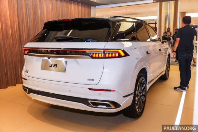 Jaecoo J8 previewed in Malaysia again – 249 PS 2.0T, 8AT; 5-seat 2WD at RM195k est, 6-seat AWD RM220k