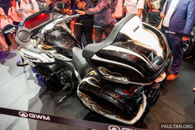 GWM Souo S2000 touring bike in Shanghai – first 8-cyl bike, 8-speed DCT, one-off Cloud Lion sold at RM402k!