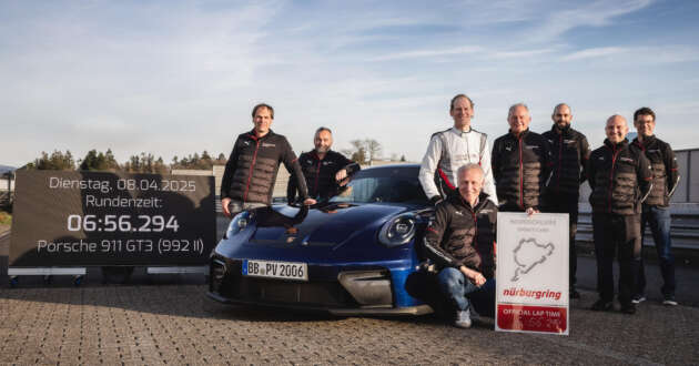 2025 Porsche 911 GT3 with manual gearbox, Weissach package sets new Nurburgring record – 6:56.294 min
