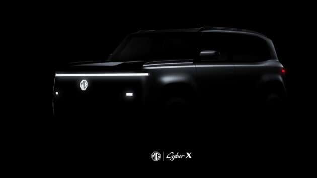 MG Cyber X teased – big EV SUV to debut at Auto Shanghai 2025; boxy Defender, Land Cruiser style