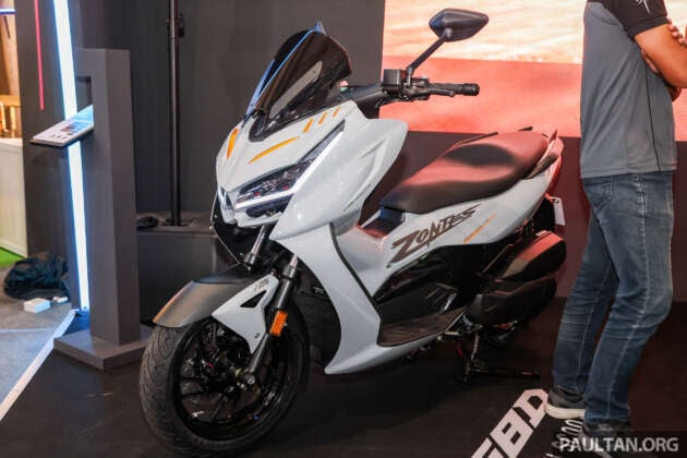 Zontes shows 368D and 368E scooters at Malaysia Autoshow 2025, pricing from below RM25,000