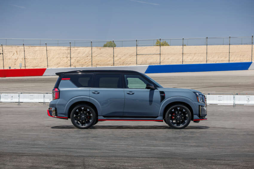 2026 Nissan Patrol Nismo – tuned Armada gets 460 hp; sports air suspension, exhaust; red pinstripe bodykit 1931425