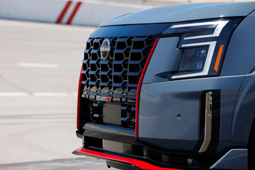 2026 Nissan Patrol Nismo – tuned Armada gets 460 hp; sports air suspension, exhaust; red pinstripe bodykit 1931426