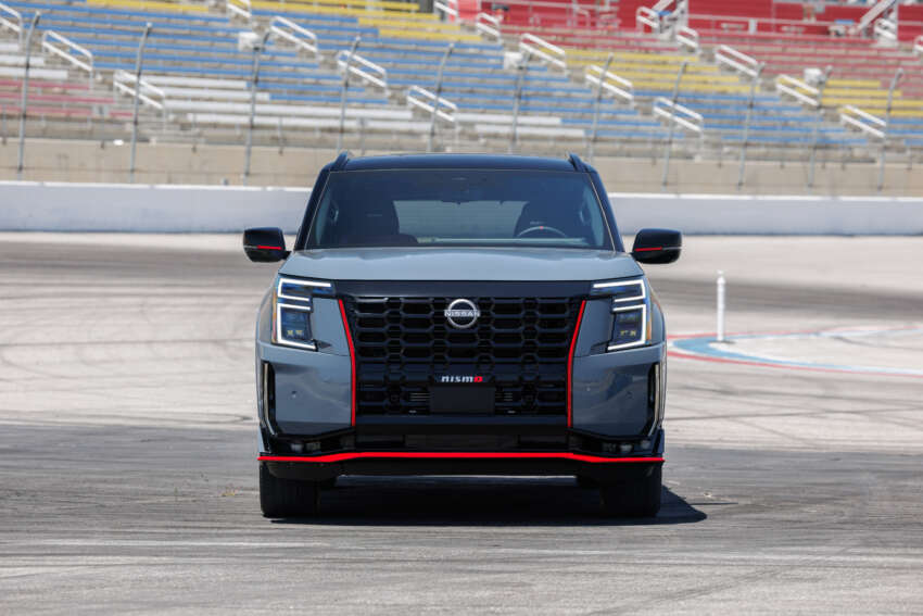 2026 Nissan Patrol Nismo – tuned Armada gets 460 hp; sports air suspension, exhaust; red pinstripe bodykit 1931431