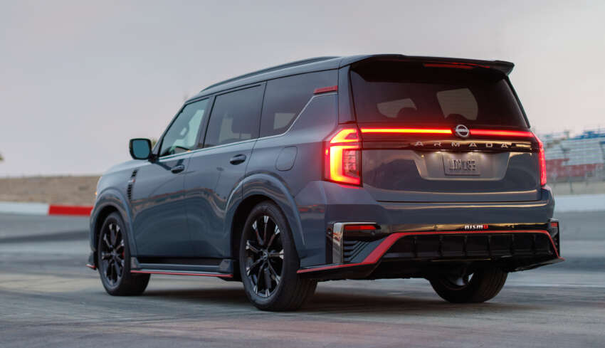 2026 Nissan Patrol Nismo – tuned Armada gets 460 hp; sports air suspension, exhaust; red pinstripe bodykit 1931435
