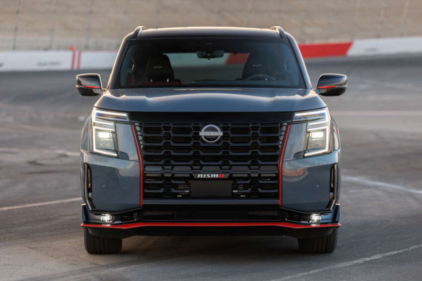 2026 Nissan Patrol Nismo – tuned Armada gets 460 hp; sports air suspension, exhaust; red pinstripe bodykit 1931437