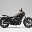Honda Rebel 500 2025 – dua warna baru, RM33,899