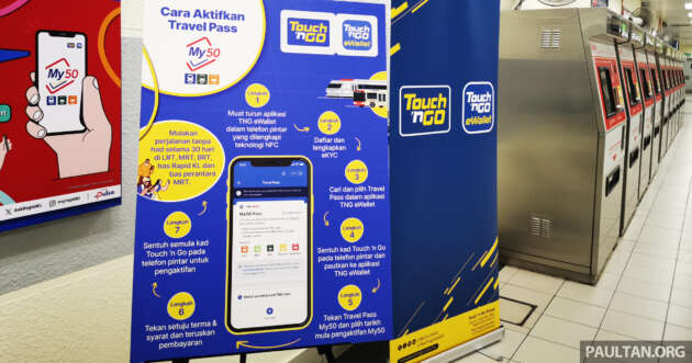 My50 pass renewals can be done via Touch ‘n Go eWallet fr July 1 – TNG Enhanced NFC card required