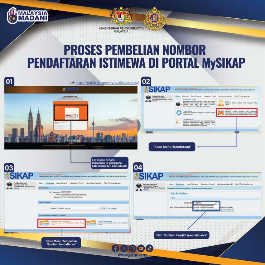 JPJ clearing leftover PETRA special plates on MySikap 1929422