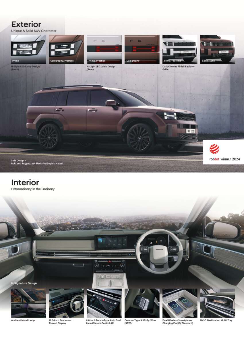 Hyundai Santa Fe 2025 dilancar di M’sia — 1.6T hibrid dan 2.5T petrol, jaminan 8-tahun; harga dari RM225k 1935012