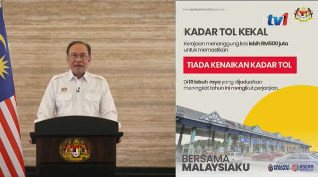 Toll prices will not go up despite increase scheduled for 10 highways this year – gov’t footing RM500mil bill