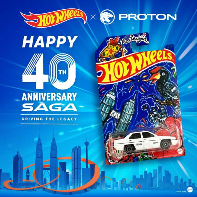 Limited edition Hot Wheels Proton Saga in white now available – celebrates nameplate’s 40th anniversary