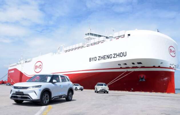 BYD exports cars from Thailand plant to Europe to avoid EU tariffs; 90,000th vehicle produced in July