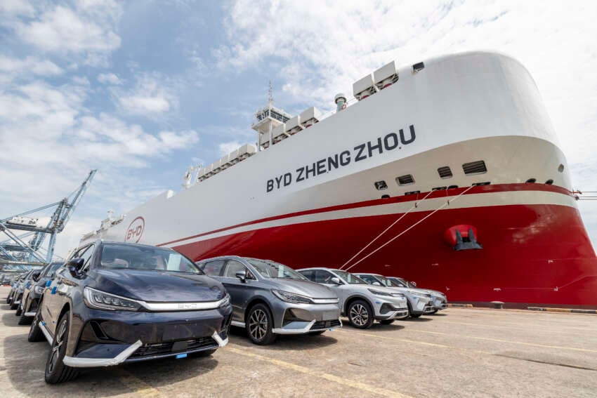 BYD Zhengzhou ship delivers BYD cars to Malaysia – shorter delivery times, greater volumes promised 1952436