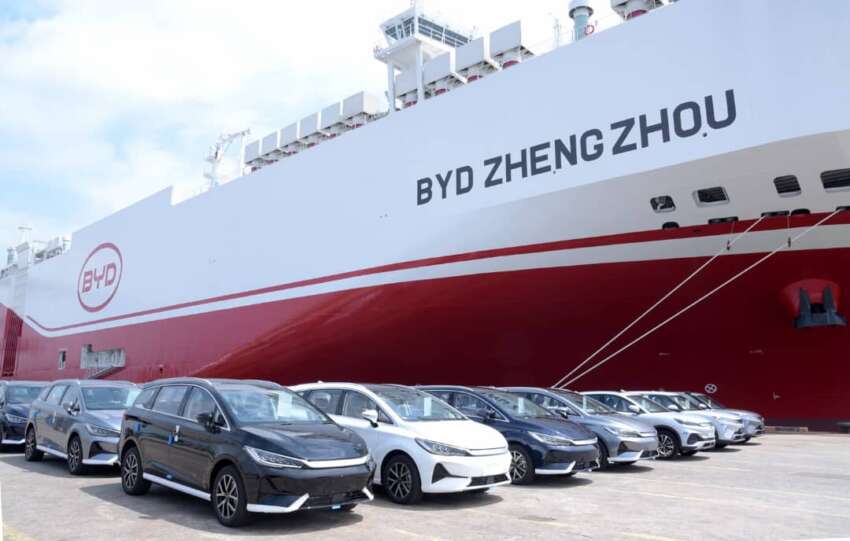 BYD Zhengzhou ship delivers BYD cars to Malaysia – shorter delivery times, greater volumes promised 1952425