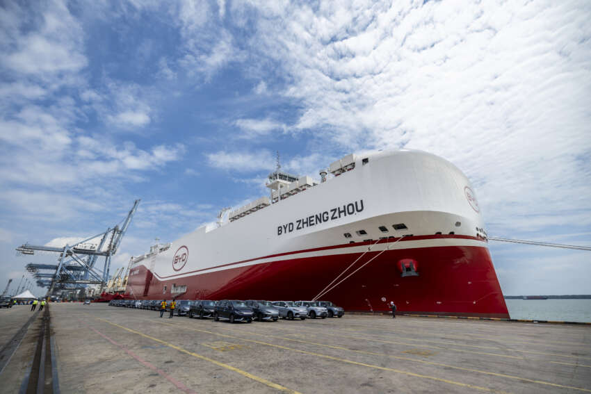 BYD Zhengzhou ship delivers BYD cars to Malaysia – shorter delivery times, greater volumes promised 1952427